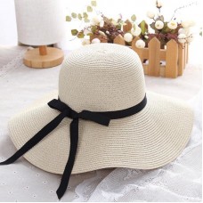 Summer Straw Hat Mujer Big Wide Brim Beach Hat Sun Hat Foldable Sun Block  eb-39654614